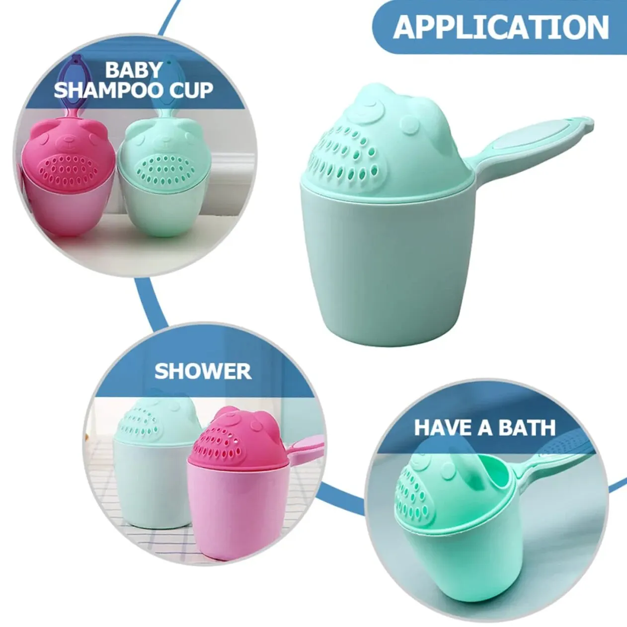 Hair Washing Cups Shampoo Rinse Cup Baby Rinse Shampoo Rinser Baby Rinse Cup Bath Rinser Wash Hair Cup By Protecting Infant Eyes