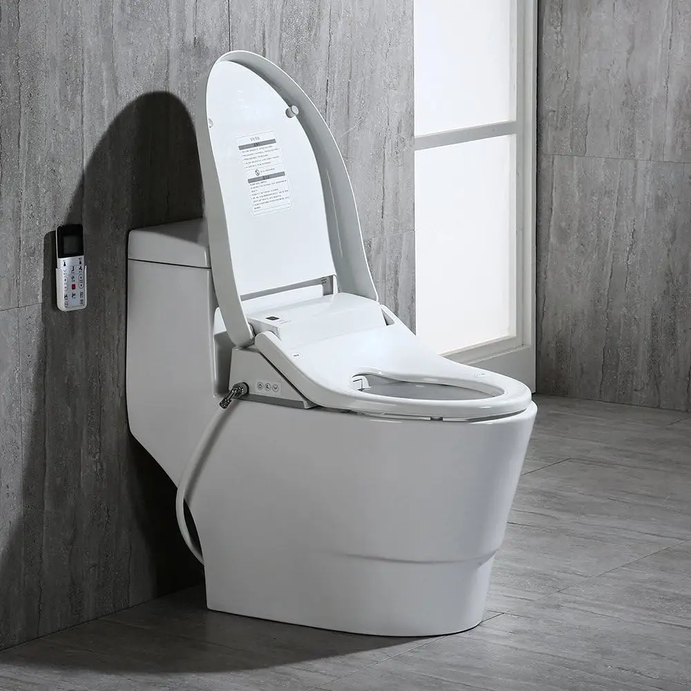 T-0008 Luxury Bidet Toilet Elongated One Piece Toilet with Advanced Bidet Seat Chair Height Smart Toilet Seat with Temperature 3