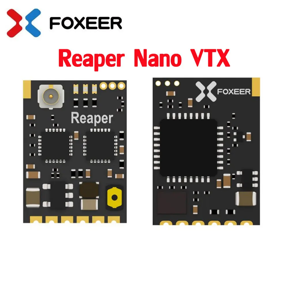

Foxeer REAPER NANO 5.8G 40CH 25/100/200/350mW VTX Adjustable Nano Video Transmitter 12X16mm for Tramp FPV Racing Micro Drones