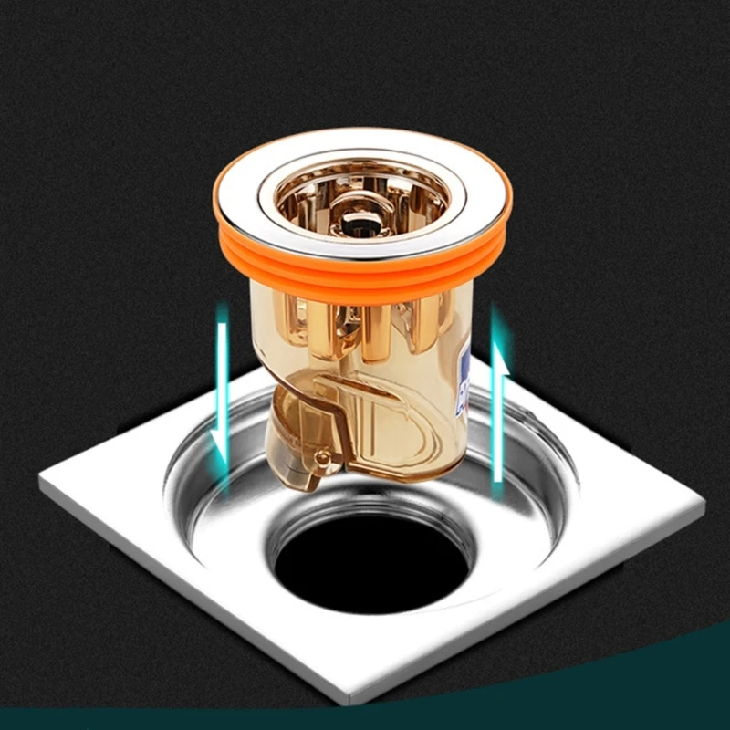 Floor Drain Floor Drain Core Magnetic Self-Closing Odor and Insect Proof Deodorant Anti-Odor No Smell Bathroom Toilet Sewer