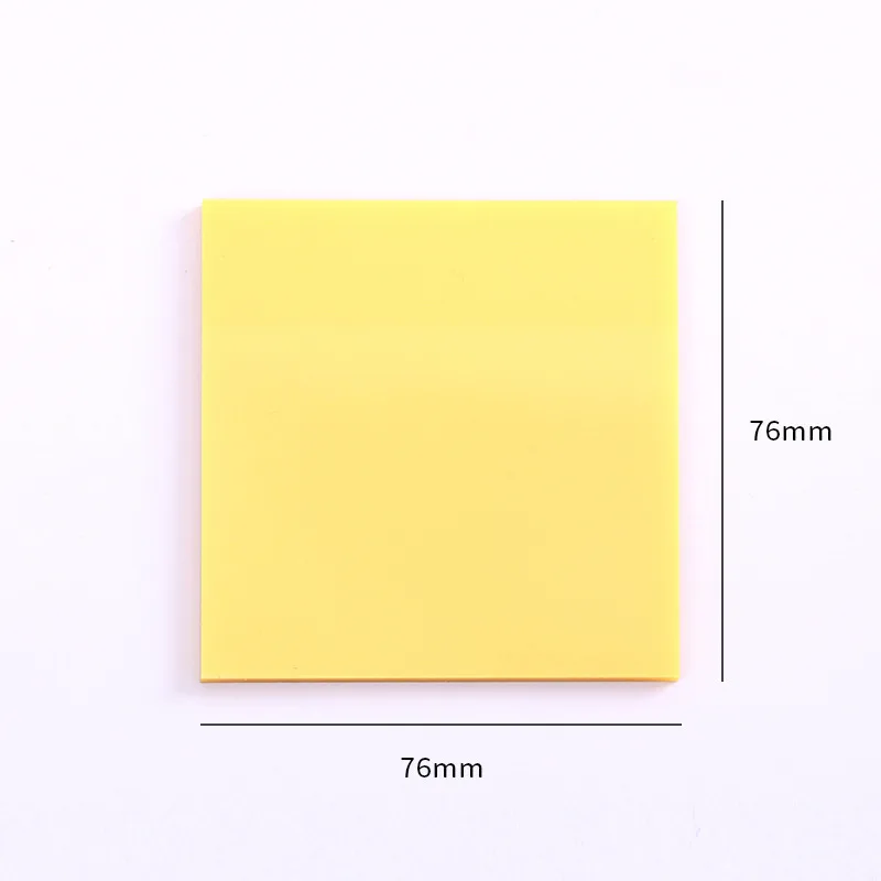 Creative Transparent PET Sticky Notes - 50 Sheets - Planner & Stationery Supplies