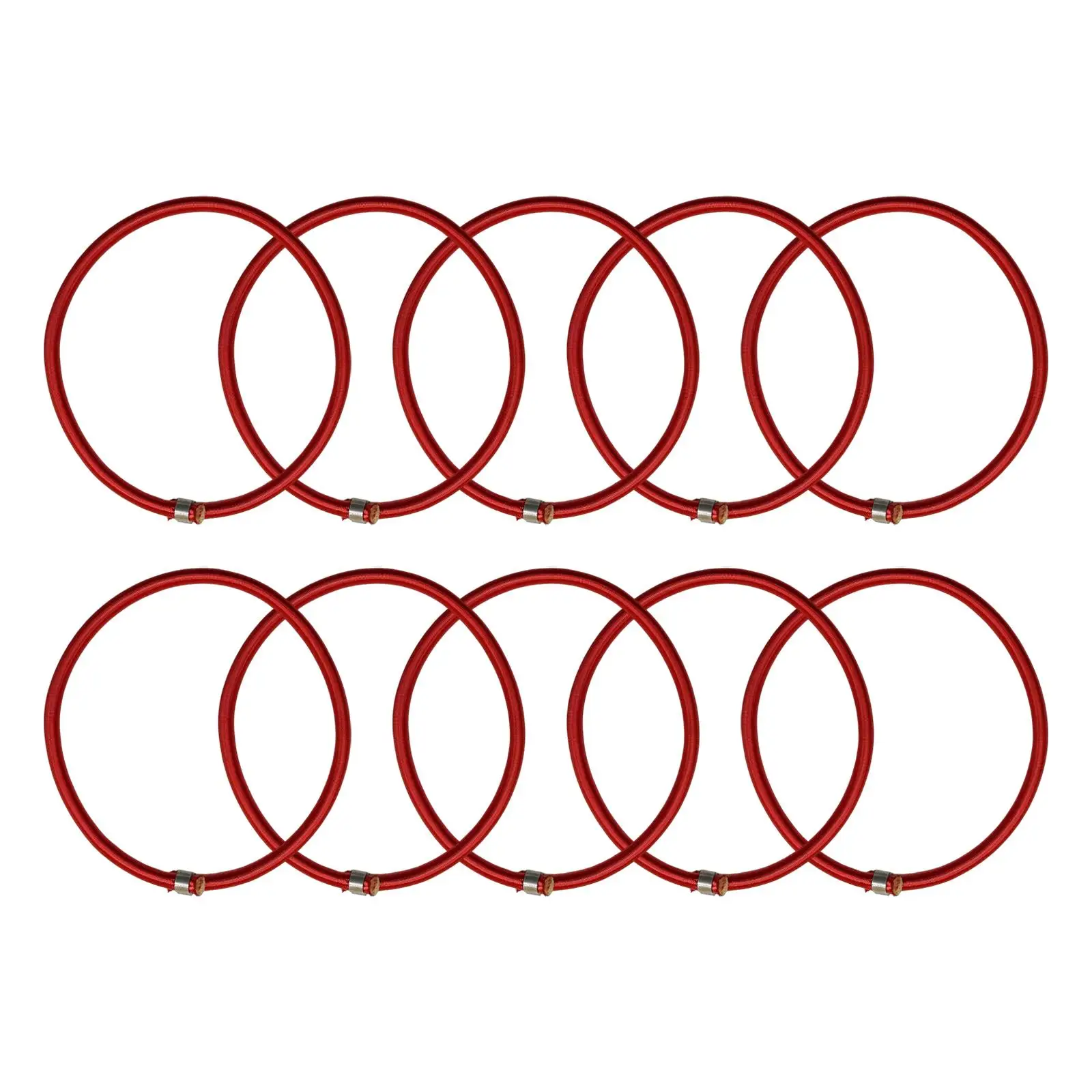 10Pcs Trampoline Elastic Rope 8mm Elastic Ties Bungee Cord Stretch Cord for Indoor Trampoline Tarp Fitness Trampoline Tent 3