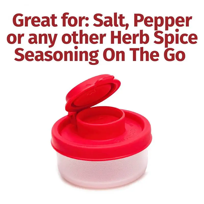 1~10PCS Camping Picnic Travel With Lid Kitchen Tool Outdoor Seasoning Dispenser Mini Lunch Box Jar Portable Salt And Pepper