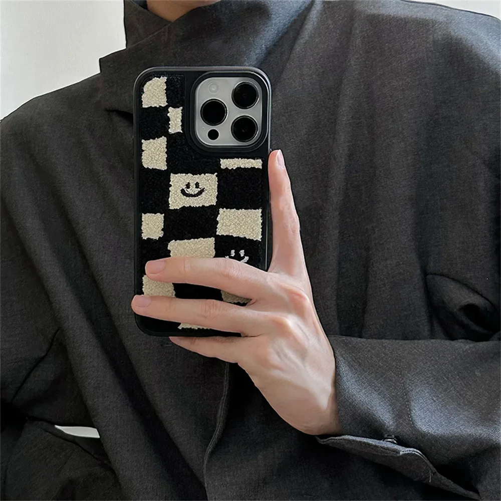 

Японский Корейский шахматный мягкий чехол для IPhone 12 11 14 15 Pro Max 11 12 13 14plus