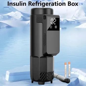 220V Insulin Cooler Box Portable Rechargeable Medicine Storage Car Mini Fridge Airplane Cooler Cup Inverter Digital Display