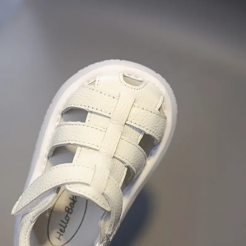 Kids Sandals, Baby Girls and Boys Genuine Leather Sandals, Summer Shoes, Infant Toddler, Non-slip Soft-soled, Casual Beach