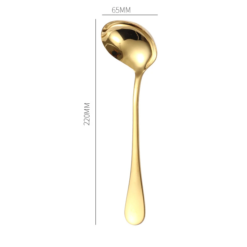 Golden Soup Spoon