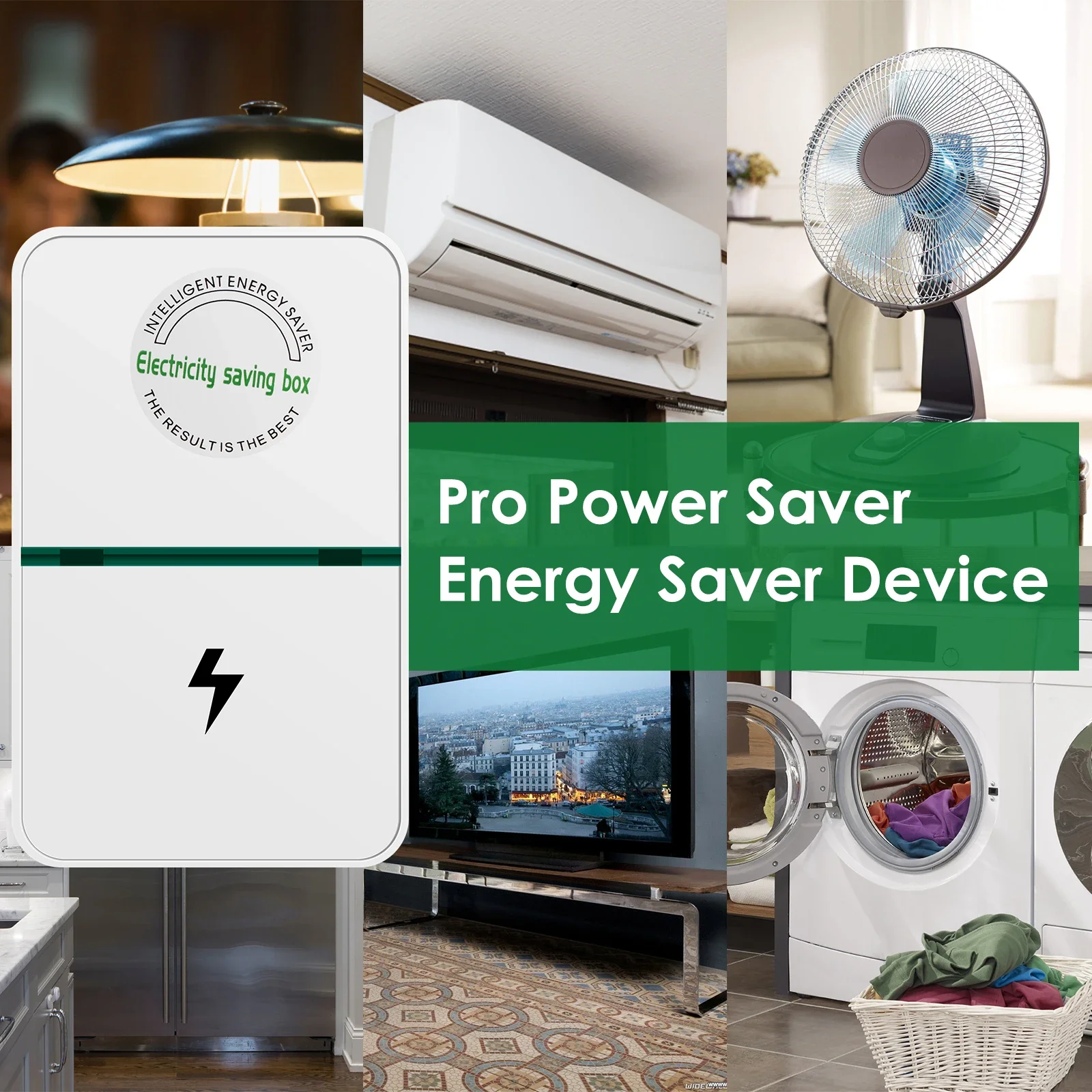 2/4Pcs Electricity Energy Saver 90V-250V Energy Saving Box Watt Factor US Plug EU Stop Adapter power saver