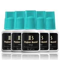 10 Bottles  IBeauty Hyper Bond Glue for Eyelash Extensions Professional 5ml Korea Cyan Cap False Lash Adhesive Makeup Tools 2