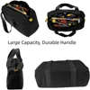12 Inch Wide Mouth Tool Bag, Canvas Tool Bag, Heavy Duty Tool Storage Bag，Power Tool Organizer Pouch, Tool Bags for Men 4