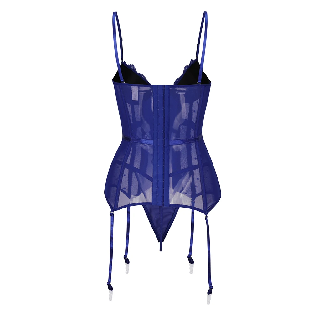 Corset Bustier Top for Women Back Hooks Adjustable Straps Solid Color Slimmer Heart Shape Print Lingerie