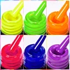 MEET ACROSS 12Pcs/Set 7ml Fluorescent Gel Nail Polish With With Base Top Coat Summer Sparkly Soak Off Nail Art Gel Kit Varnish 3