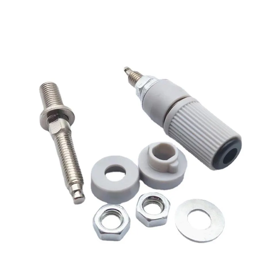 2PCS/1pairs M5 * 48mm kupfer terminal 5mm 30A hohe strom 4mm bananen buchse verdrahtung terminal erdung post stecker. – Detail 3
