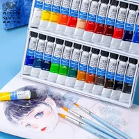 WINSOR&NEWTON Professional Watercolor Painting Paint Fine Smooth High Quality 12/18/24/36 Colors 10ML For Artist Student 1