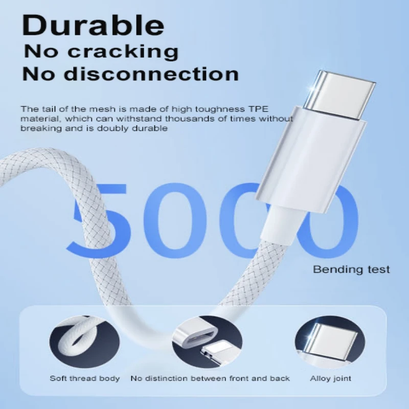 USB C To Lightning Fast Charging Cable Adapter for iPhone 15 Pro Max Plus Data Sync Cord USB Type C to iOS Connector accessories