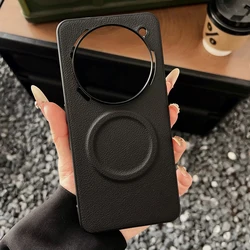 Magnetic PU Leather Ultra-Thin Anti-Slip Phone Case for Nothing Phone 2a (Black)