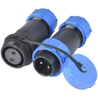 5 Sets SP17 Waterproof Connector IP68 Aviation Plug Male Female Socket Set Docking Electric Panel Install 2/3/4/5/7/9 Pin 6