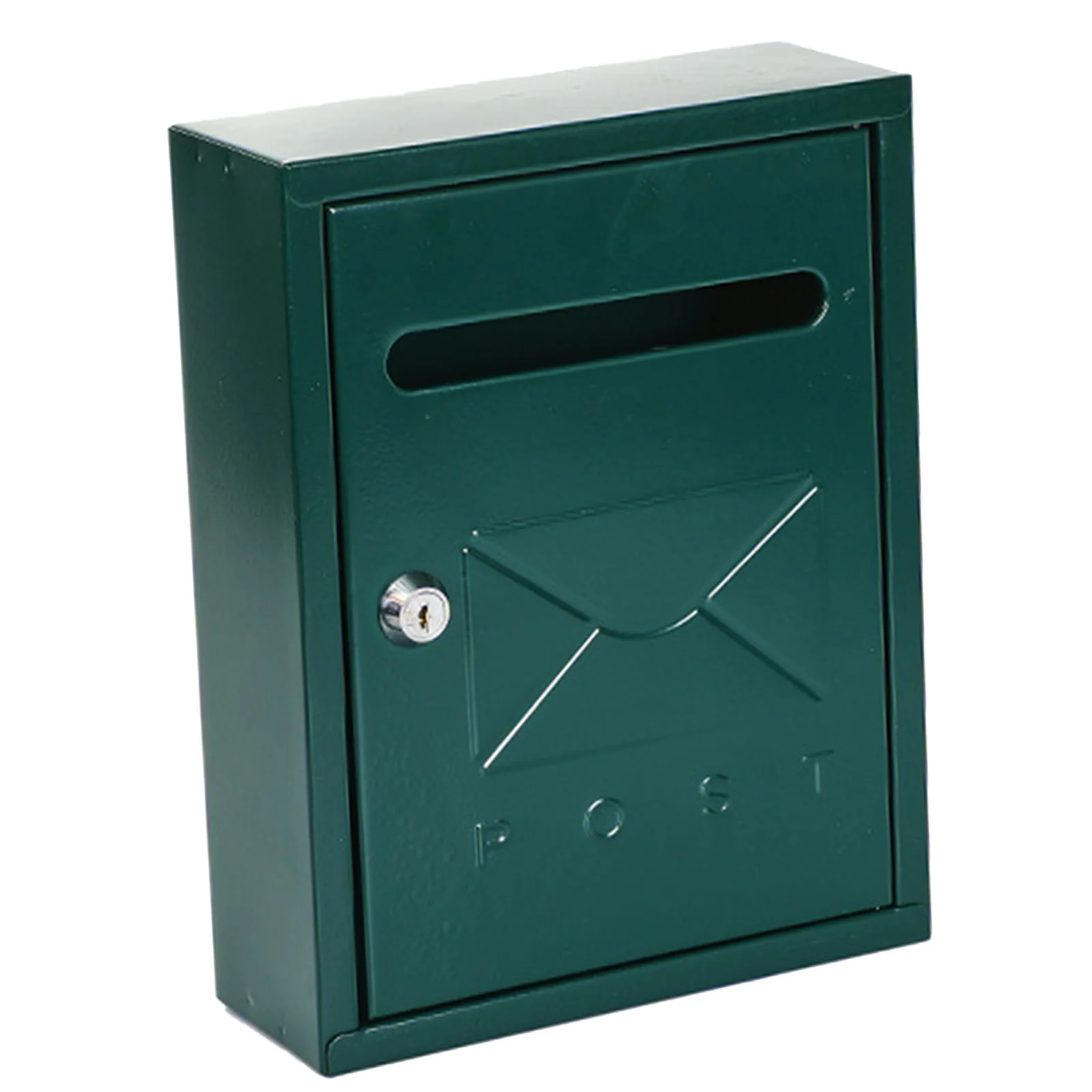 Outdoor Wall Mount Mailbox with 2 Keys with Slot Weatherproof Mailings Easily Install For Household Farmhouse Mail Box Commerci