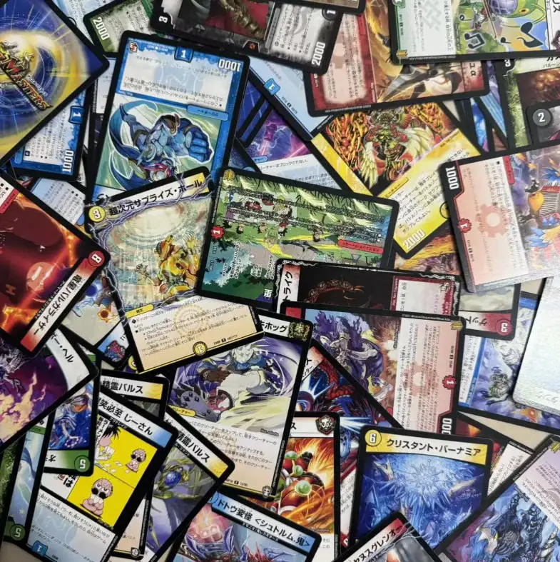Duel Masters Gioco di Carte da Tavolo, Copertina Flash Versione 3D, Collezione di Carte Duel Masters, Giocattoli Figure VR/MAS/R/U/C