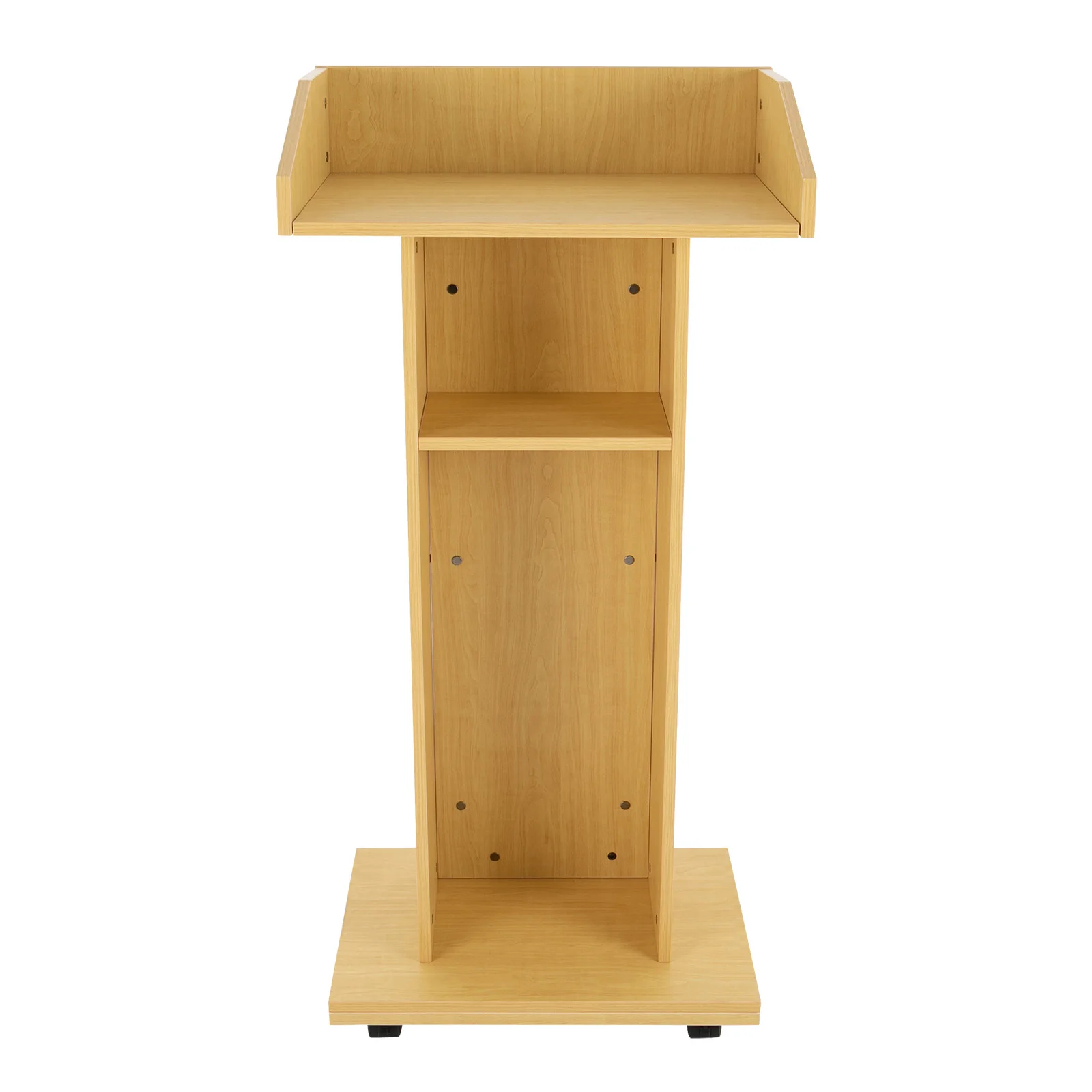 Conference Presentation Stand, Portable Presentation Standing for Classroom, Movable Desk for Classroom Church Flexible to Move 3