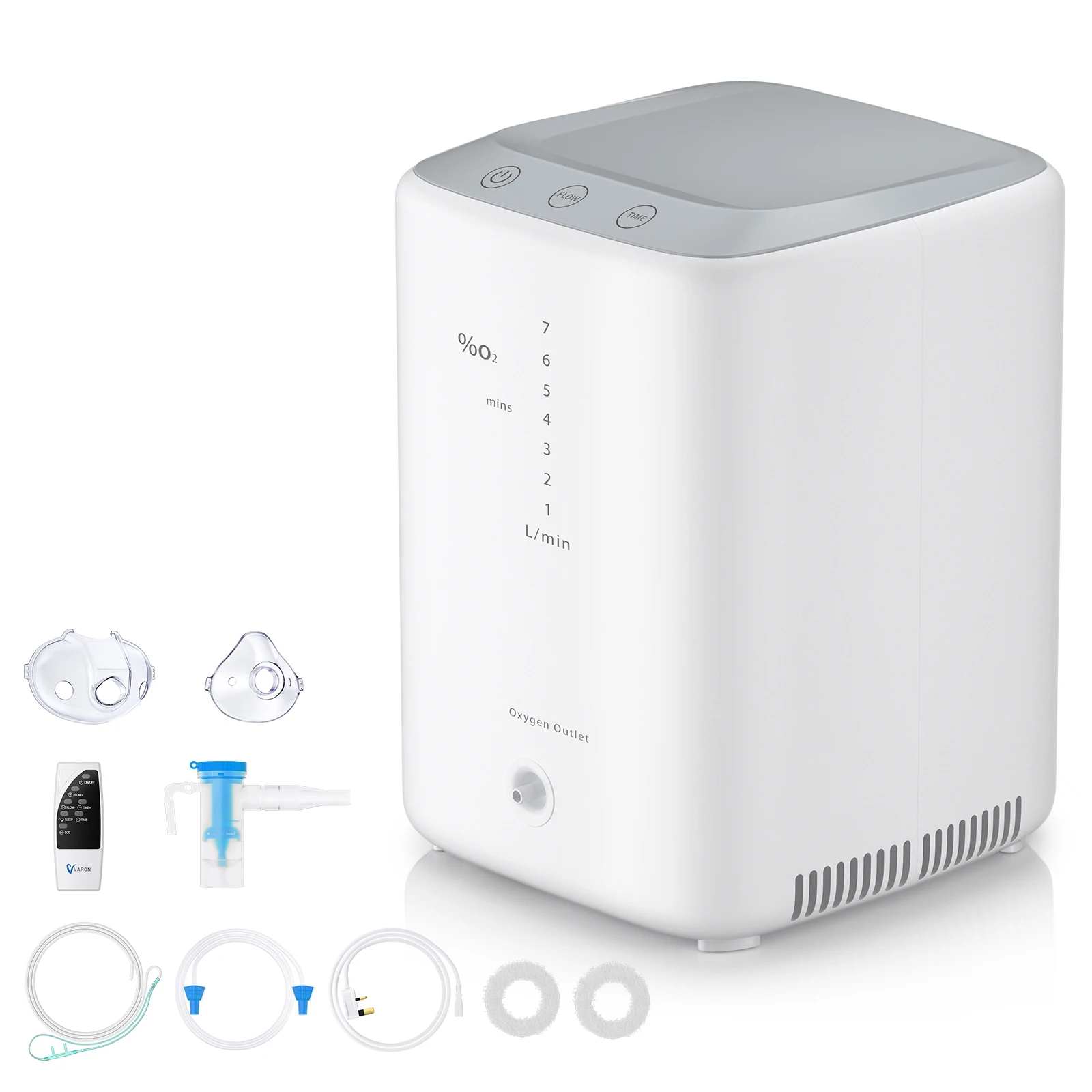 

1- 7L/min Flow Adjustable Continuous Household Oxygen Concentrator Generator With Nebulizer Machine NT 04