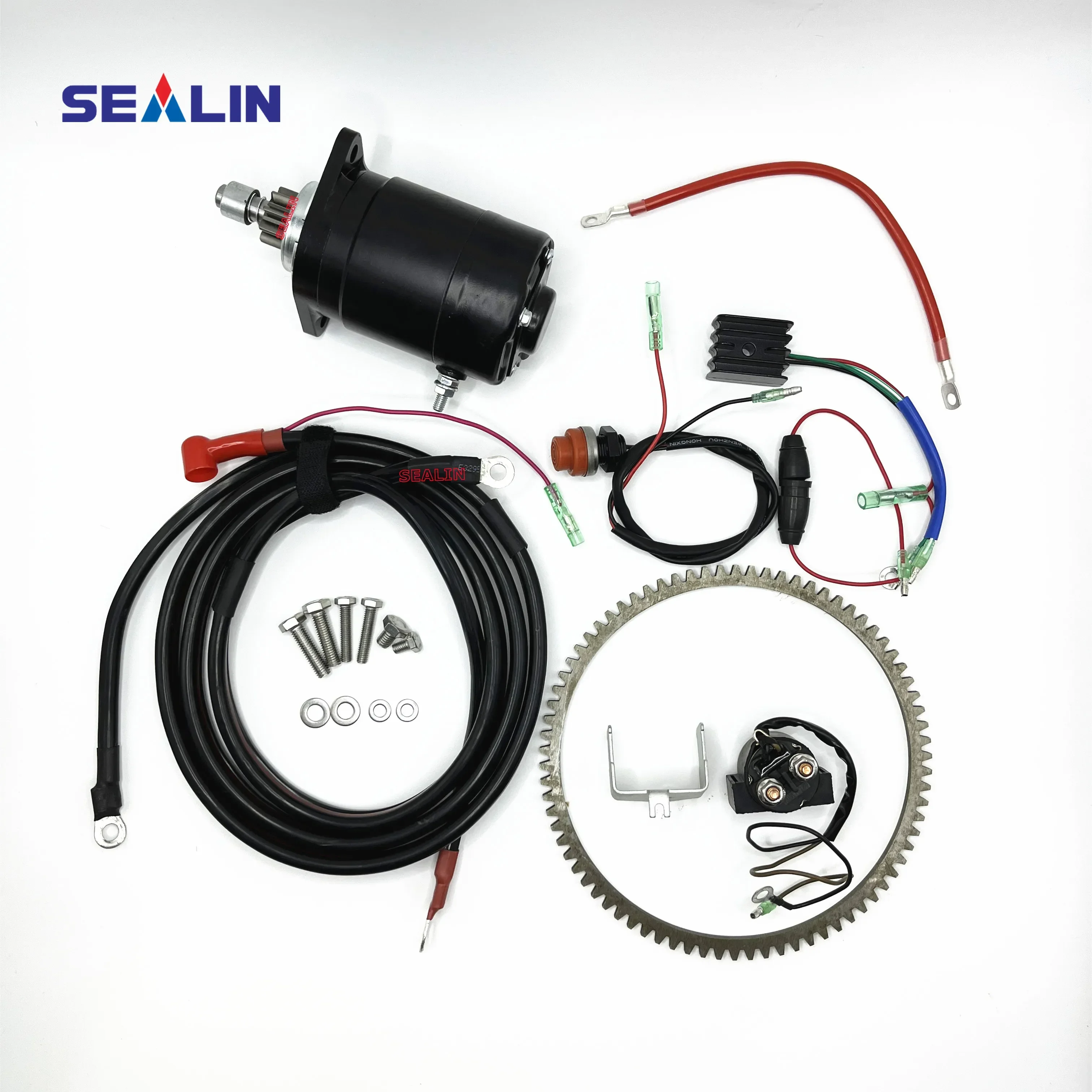 

M25 M30 ELECTRIC START KIT FOR GEAR RING RECTIFIER START RELAY TOHATSU MERCURY OUTBOARDS MOTOR 2 STROKE 25HP 30HP
