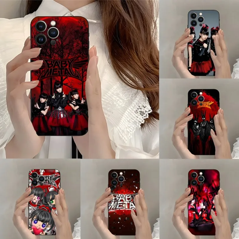 Babymetal-funda de teléfono de chica japonesa para Iphone 12ProMax 11 13 14 Pro Xs Max Mini Xr X 7 8 6 6s Plus