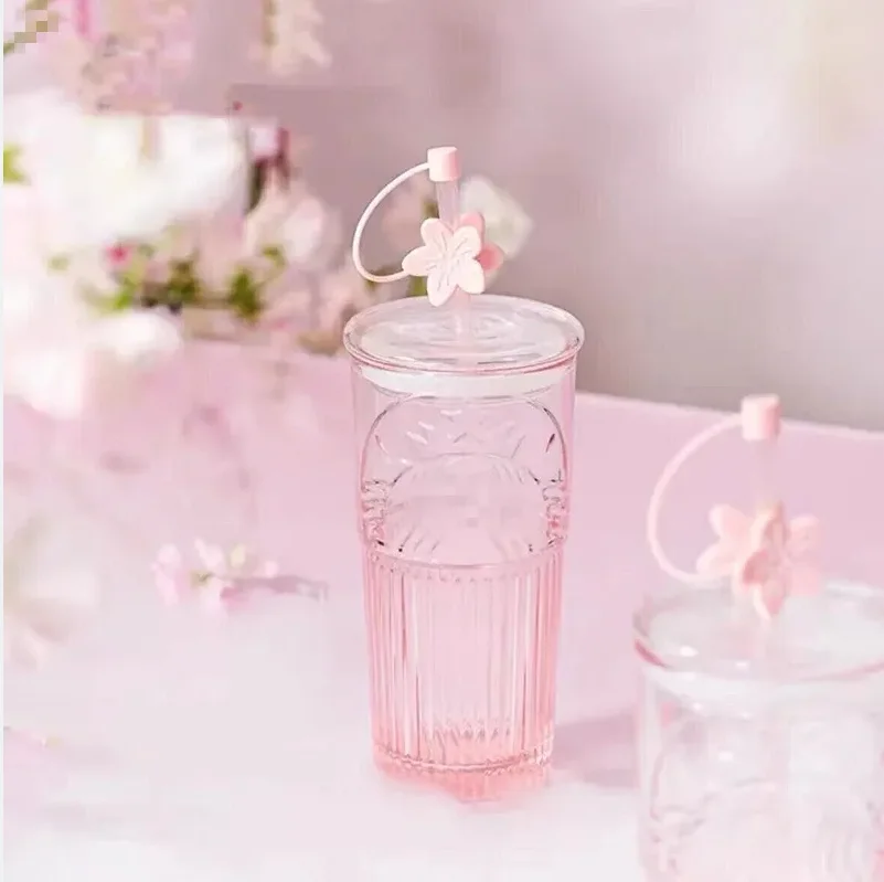 ★★★Glass Straw Sakura Cup