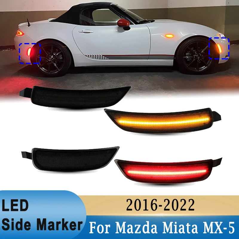 Luci Di Ingombro Laterali A Led Per Mazda Miata Mx-5 2016-2022 Lampade Parafango Ruota Na1J-51-5F0B Na1J-51-5E0B Na1J-51-5J0C Na1J-51-5H0C