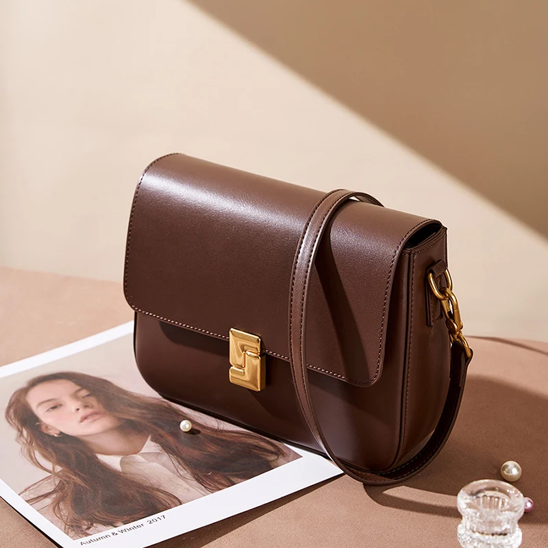 Fashionable Boutique Cowhide Versatile Chest Bag