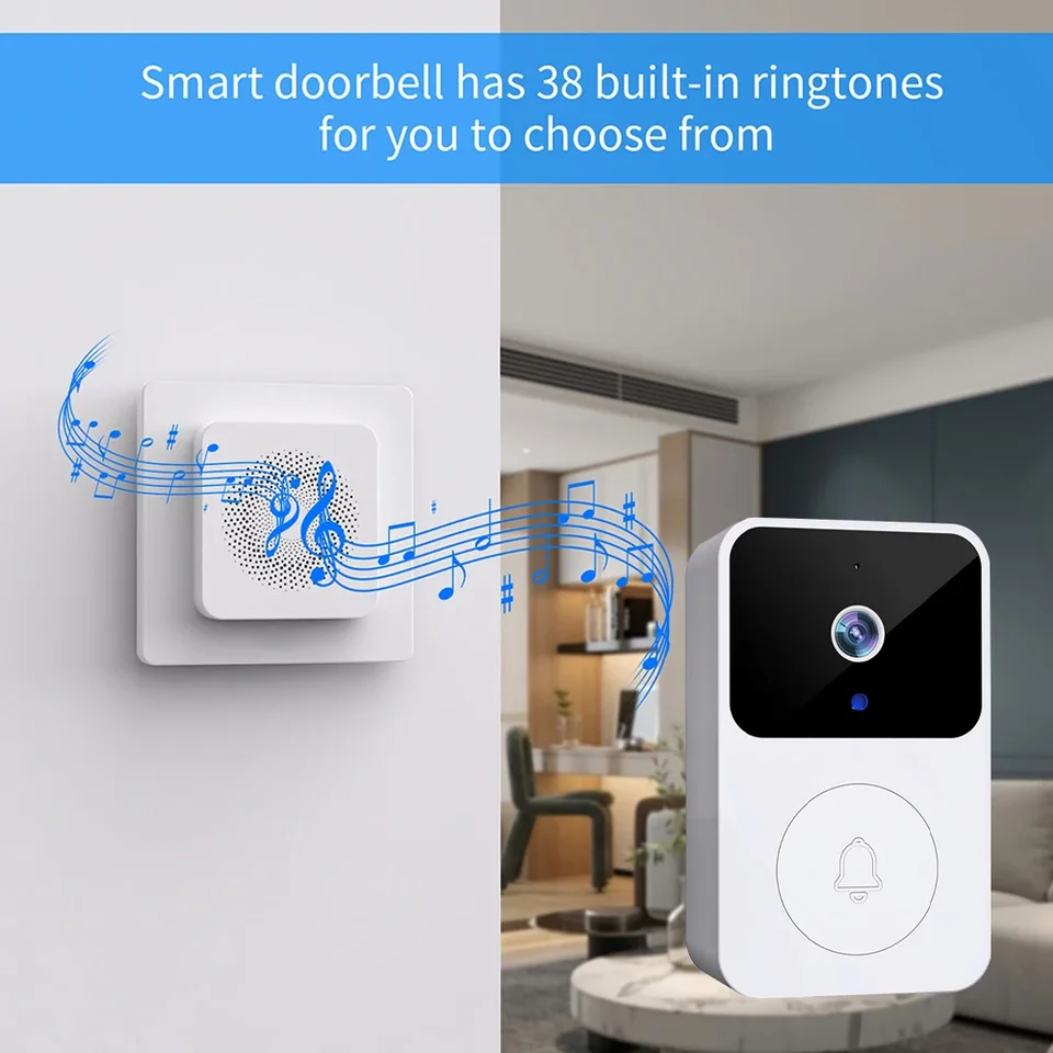 Wireless Video Doorbell Two Way Intercom Home Security