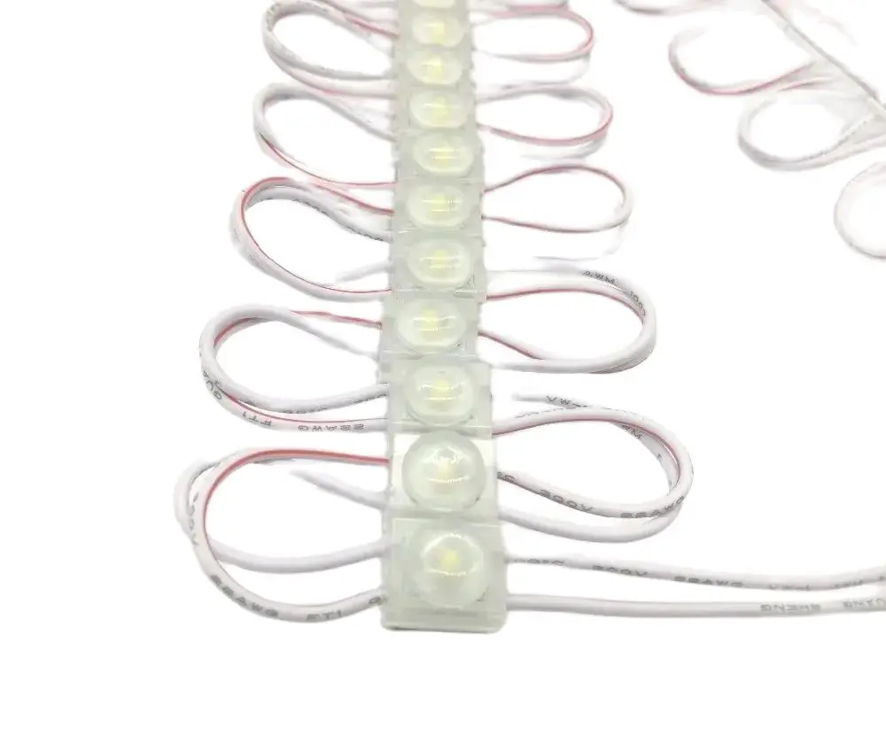20PCS Small 1LED injection Module light lamp white /warm white DC 12V with lens Waterproof IP65