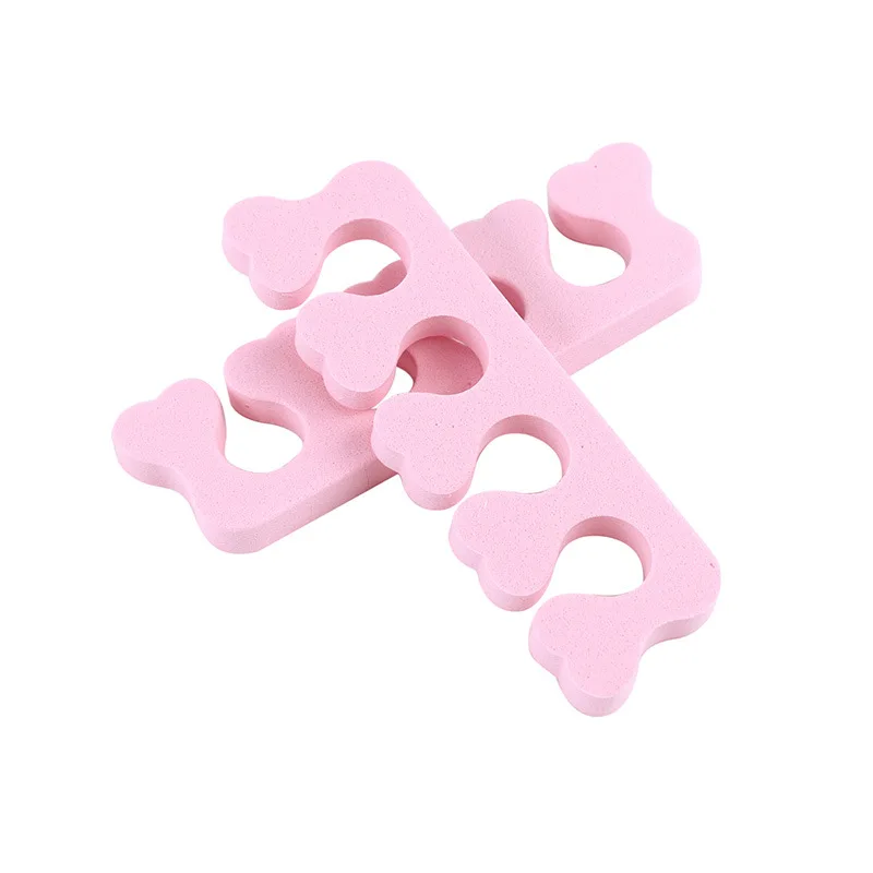 20/50pcs Pack Pink Nail Art Toes Separators Fingers Foots Sponge Soft Gel UV Tools Polish Manicure Pedicure Separators