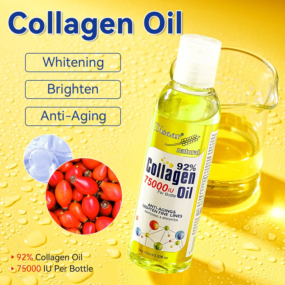 92% Collagen 75000IU Oil Skin Plumping Serums For Face Help Brighten Skin Complexion, Fight Fine Lines Heals and Repairs