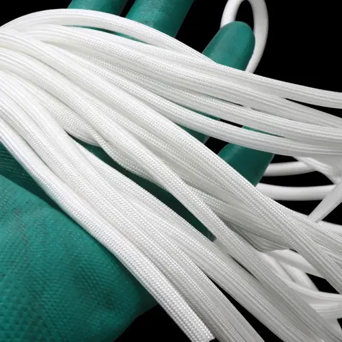1/5M ID 1mm ~ 40 mm Braided Fiberglass Sleeve 600 Deg.C High Temperature Chemical Glass Fiber Tube Fiberglass Sleeving - Image 3