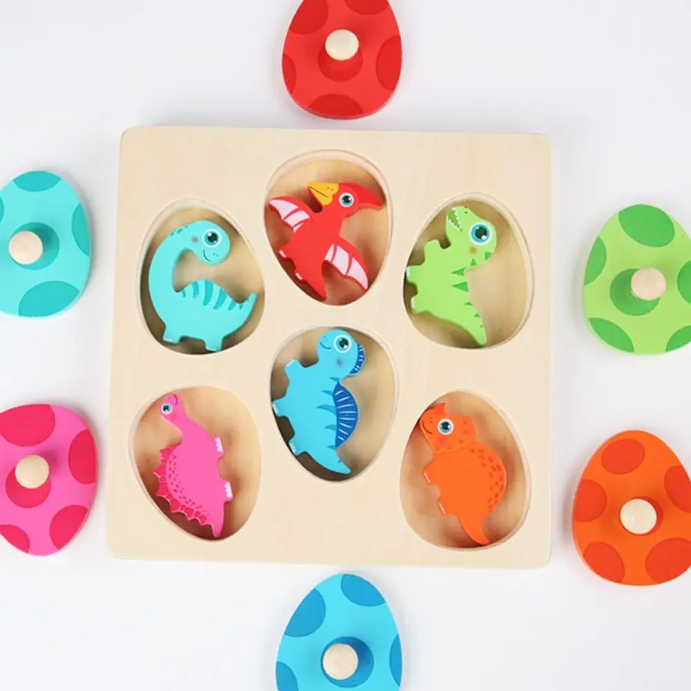 

Деревянный деревянный пазл-динозавр, обучающие игрушки для дошкольного возраста, Детский пазл, многослойная игрушка для раннего обучения, пазлы для малышей