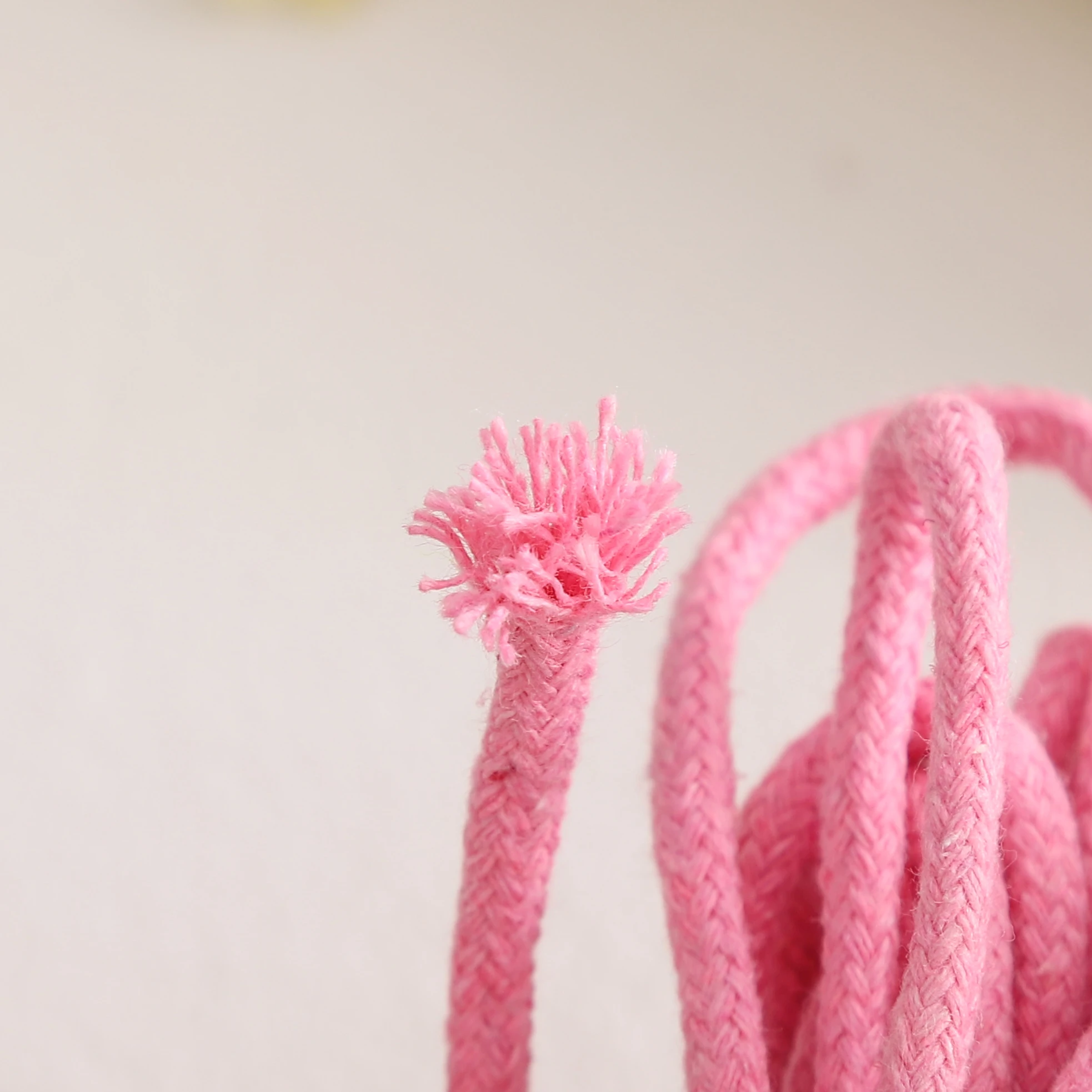 Vibrant Multicolored Braided Cotton Cord for DIY Jewelry and Crafting