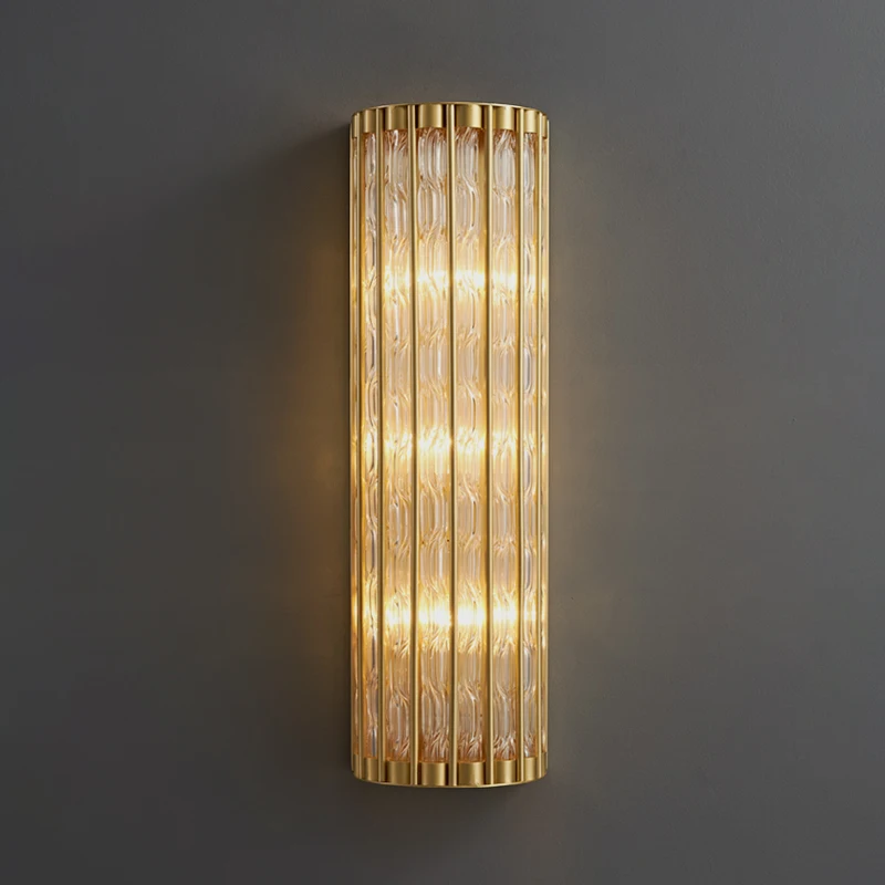 

Постмодернизированная искусственная Роскошная настенная лампа из меди, атмосферный фон для виллы, гостиницы, гостиной, настенный светильник, декоративная лампа