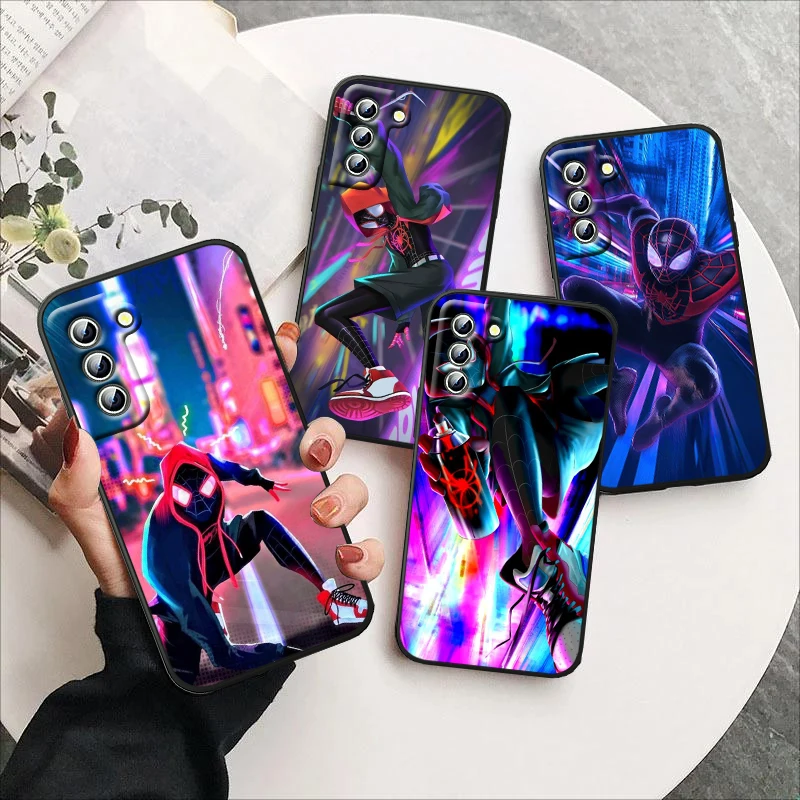 

Cool Avengers Spiderman For Samsung Galaxy S23 S22 S21 S20 S10 S9 Ultra Plus Pro 4G 5G silicone Soft Black Phone Case
