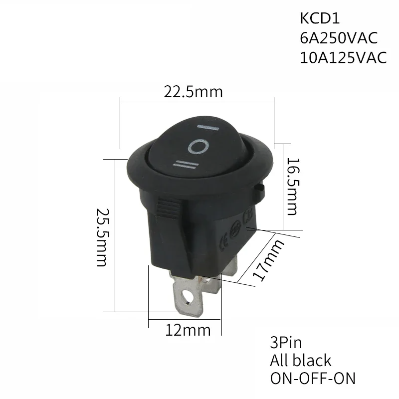 ตัวเลือกสินค้า สวิตช์ไฟ LED ปุ่มกด 2 ปุ่ม สำหรับรถยนต์ 12V/24V