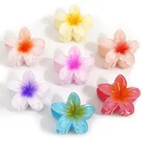 New Hawaiian Gradient Hair Clips Women Flower Hair Claws Shark Hairpins Vacation Beach Style Hairpins Hair Accessories - Image 5