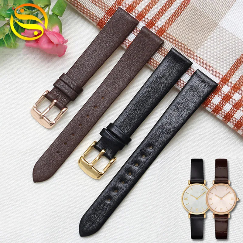 14mm Armani is full of stars Watch Band High Quality Genuine Leather Waterproof Strap For Armani  AR1911 AR1910 AR1802 Wristband