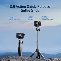 TELESIN Mini Selfie Stick Tripod Portable Quick Release Aluminum alloy Stand for GoPro DJI Osmo Action Camera Hand Grip - Image 2