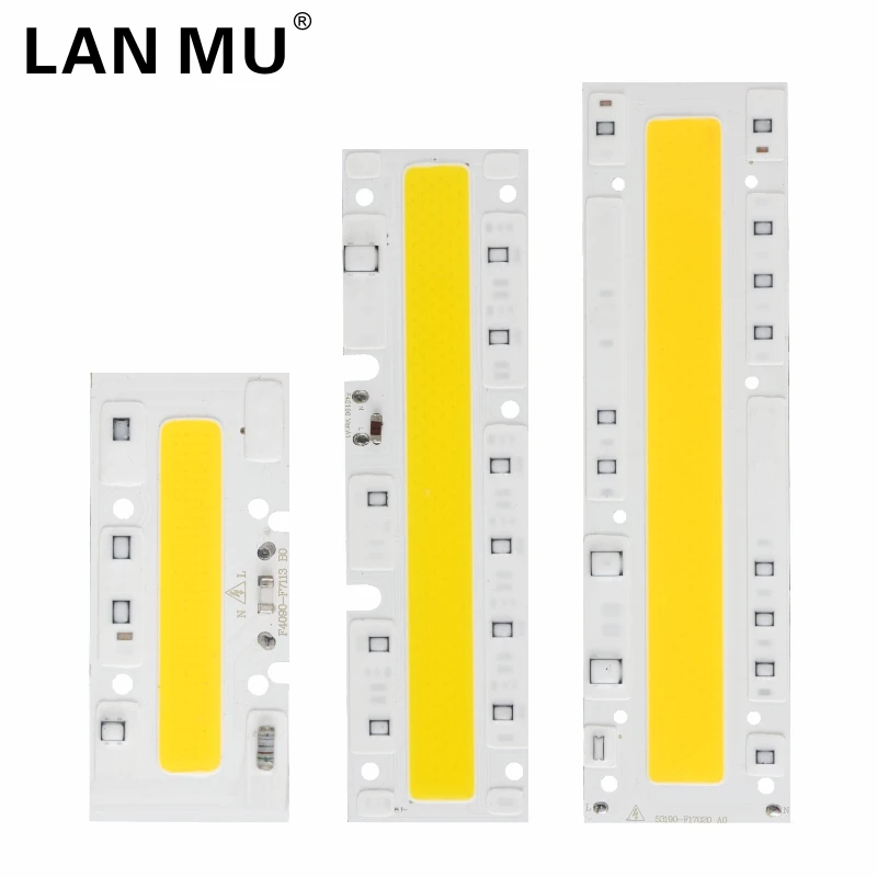 LED Chip di PANNOCCHIA 30W 50W 70W 100W 120W 150W AC 220V 110V HA CONDOTTO LA Lampada IP65 Smart IC Per LED Luce di Inondazione di Bianco Freddo, Bianco Caldo Riflettore Bianco