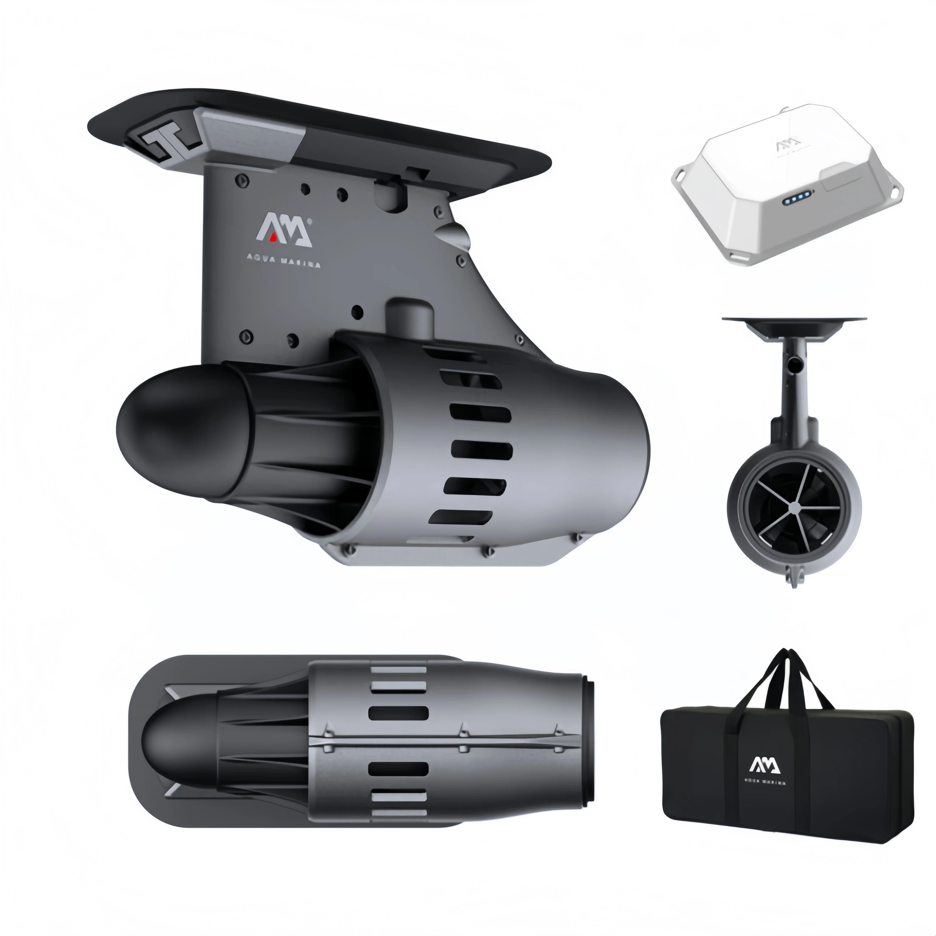 AQUA MARINA BLUEDRIVE Battery Electric Motor Power Fin 12V , SUP Stand Up Paddle Board Push Surf Kayak Surfboard Propeller