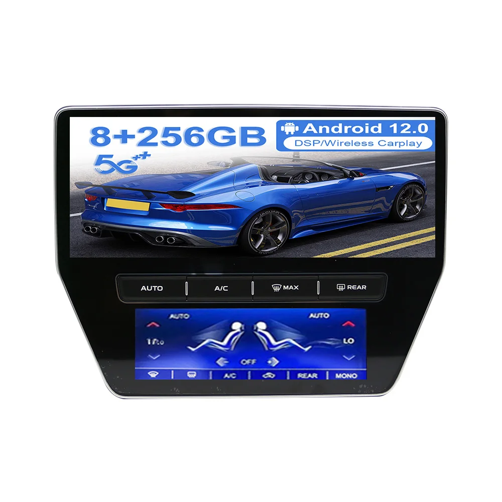 

For Maserati GT GC GranTurismo 2007-2017 12.3" Dual Screen Android 13 8+256GB Car GPS Navigation auto Radio DSP Stereo Head Unit