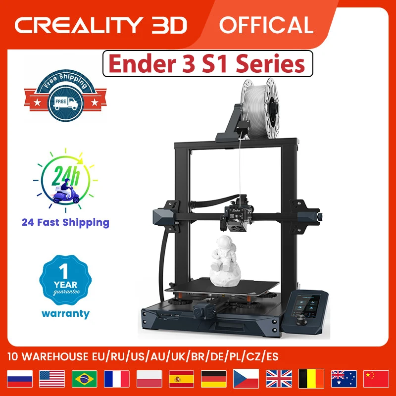 Stampante 3D Creality Ender-3S1 /S1 Pro/S1 Plus Stampante Ad Alte Prestazioni Con Livellamento Automatico Cr Touch Con Macchina Silenziosa A 32Bit