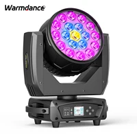 19*15W RGBW LED Moving Head Light Beam Focusing Light DMX Control Stage Effect Lighting Projector for DJ Disco Bar Theater 1