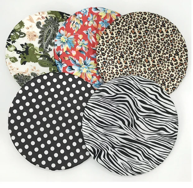 

High Quality Polyester Satin Double Layers Shower Caps for Women Resuable