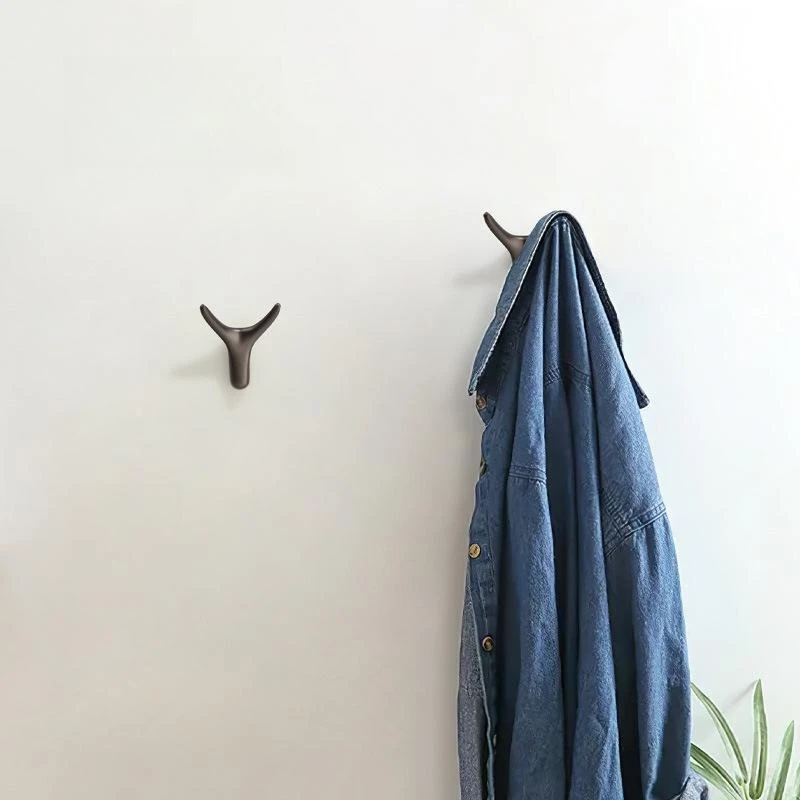 Versatile Wall Hooks with Screws for Hats and Clothes, Minimalist Design, Metal Decoration, Easy Mounting, 1Pc 4